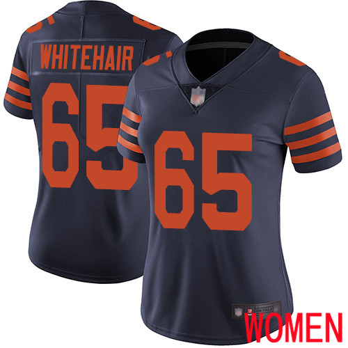Chicago Bears Limited Navy Blue Women Cody Whitehair Jersey NFL Football 65 Rush Vapor Untouchable